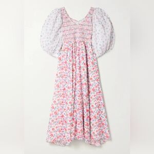 LoveShackFancy Analia cotton midi dress